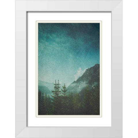 Valley View White Modern Wood Framed Art Print with Double Matting by Wuestenhagen, Dirk