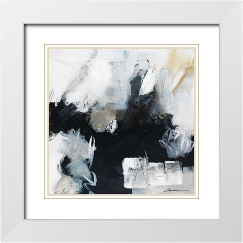 Brown Eyes Again White Modern Wood Framed Art Print with Double Matting by Wild, Beau