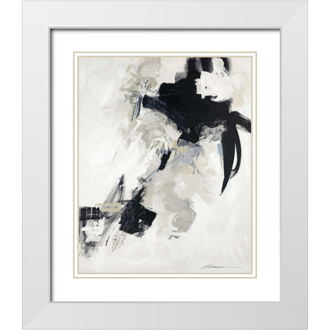Puffs and Gusts White Modern Wood Framed Art Print with Double Matting by Wild, Beau