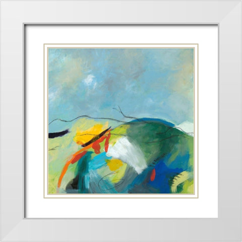 Alpine No. 2 White Modern Wood Framed Art Print with Double Matting by Weiss, Jan