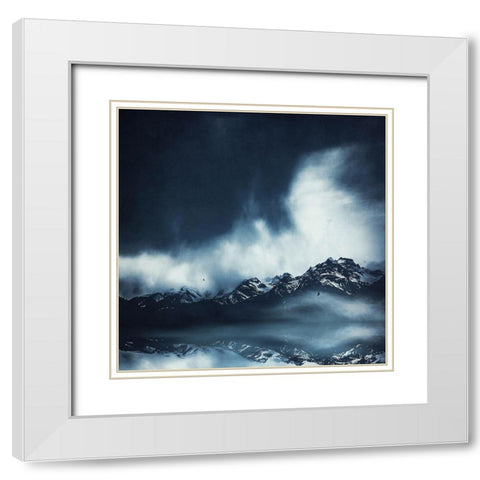Everlasting White Modern Wood Framed Art Print with Double Matting by Wuestenhagen, Dirk
