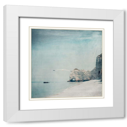 Gliding White Modern Wood Framed Art Print with Double Matting by Wuestenhagen, Dirk
