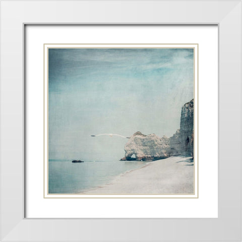 Gliding White Modern Wood Framed Art Print with Double Matting by Wuestenhagen, Dirk