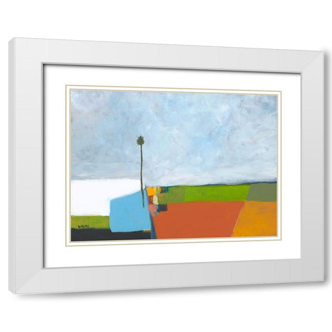 Under a Stormy Sky White Modern Wood Framed Art Print with Double Matting by Weiss, Jan