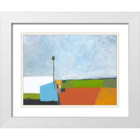 Under a Stormy Sky White Modern Wood Framed Art Print with Double Matting by Weiss, Jan