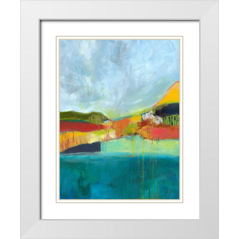 View across the Bay White Modern Wood Framed Art Print with Double Matting by Weiss, Jan