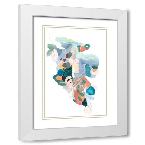 Papers No. 50 White Modern Wood Framed Art Print with Double Matting by Wheeler, Erin McClusky