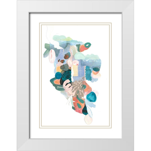 Papers No. 50 White Modern Wood Framed Art Print with Double Matting by Wheeler, Erin McClusky