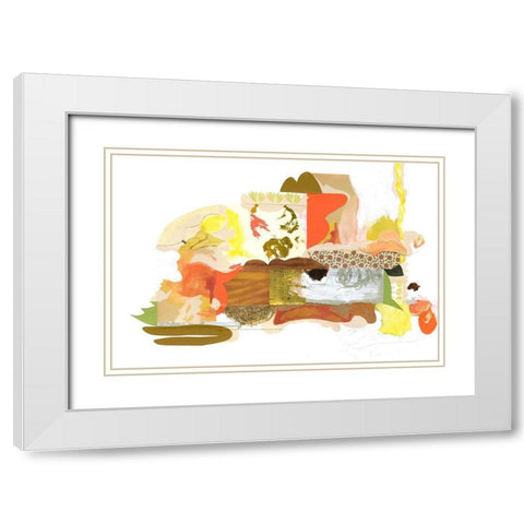 Papers No. 53 White Modern Wood Framed Art Print with Double Matting by Wheeler, Erin McClusky