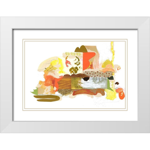 Papers No. 53 White Modern Wood Framed Art Print with Double Matting by Wheeler, Erin McClusky