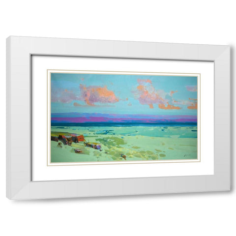 Pacific Coast White Modern Wood Framed Art Print with Double Matting by Yeremyan, Vahe
