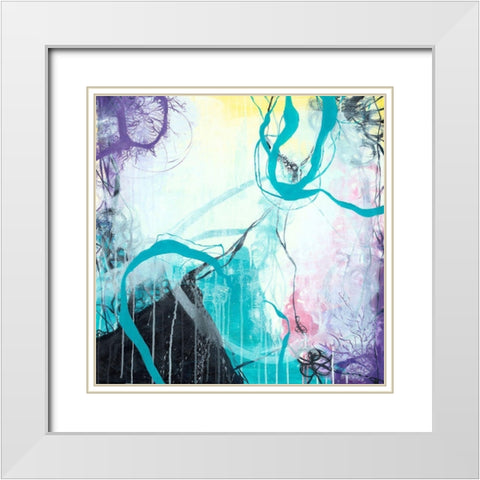 Ice Wind White Modern Wood Framed Art Print with Double Matting by Zivoin, Romeo