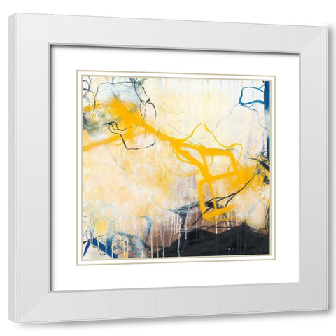 Storms White Modern Wood Framed Art Print with Double Matting by Zivoin, Romeo