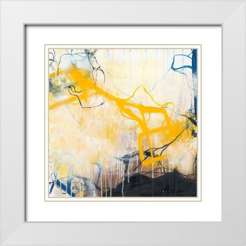 Storms White Modern Wood Framed Art Print with Double Matting by Zivoin, Romeo