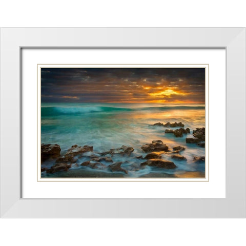 Timeless White Modern Wood Framed Art Print with Double Matting by Zephyr, Patrick