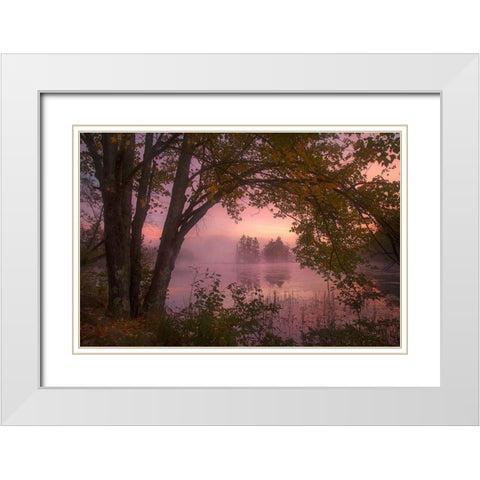 Framed White Modern Wood Framed Art Print with Double Matting by Zephyr, Patrick