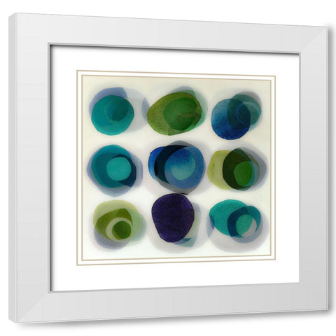 Athletic White Modern Wood Framed Art Print with Double Matting by Zinna, Lisa