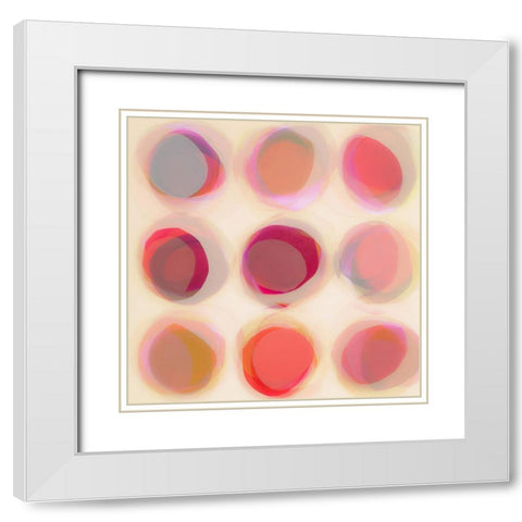 Happy Go Lucky White Modern Wood Framed Art Print with Double Matting by Zinna, Lisa