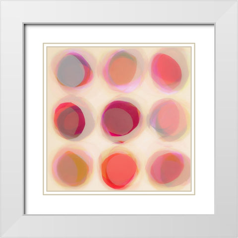 Happy Go Lucky White Modern Wood Framed Art Print with Double Matting by Zinna, Lisa