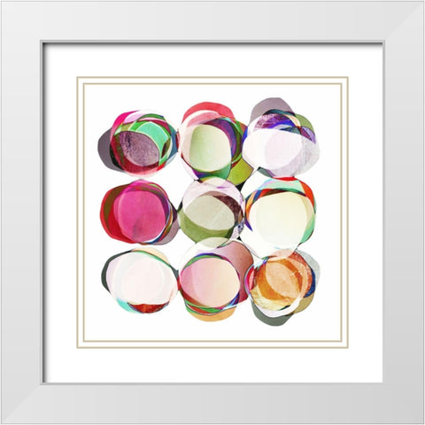 Complicated White Modern Wood Framed Art Print with Double Matting by Zinna, Lisa