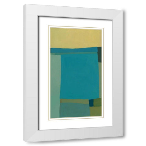 At the Beach III White Modern Wood Framed Art Print with Double Matting by Zinn, Tamar