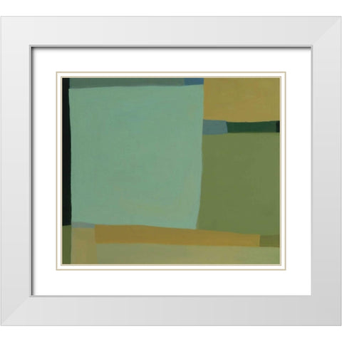 Lorettas View 4 White Modern Wood Framed Art Print with Double Matting by Zinn, Tamar
