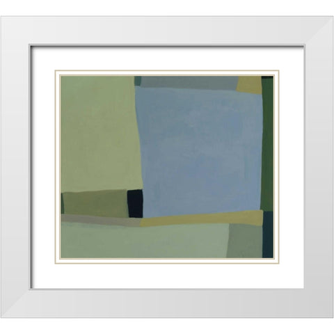 Lorettas View 6 White Modern Wood Framed Art Print with Double Matting by Zinn, Tamar
