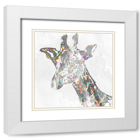 Safari Collage III White Modern Wood Framed Art Print with Double Matting by Ritter, Gina