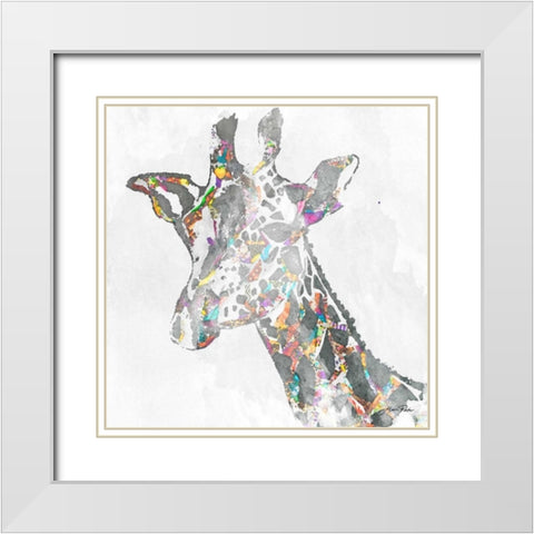Safari Collage III White Modern Wood Framed Art Print with Double Matting by Ritter, Gina