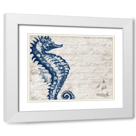 Atlantic Finds II White Modern Wood Framed Art Print with Double Matting by Pinto, Patricia