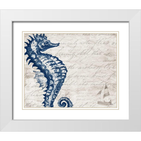 Atlantic Finds II White Modern Wood Framed Art Print with Double Matting by Pinto, Patricia