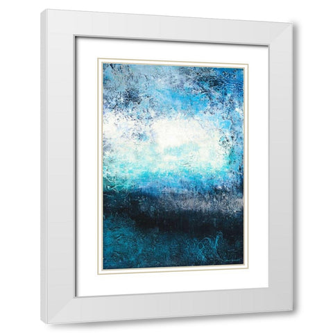 Future Place II White Modern Wood Framed Art Print with Double Matting by Loreth, Lanie