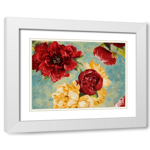 Red Modern Romance White Modern Wood Framed Art Print with Double Matting by Pinto, Patricia