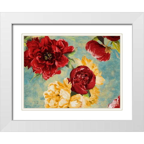 Red Modern Romance White Modern Wood Framed Art Print with Double Matting by Pinto, Patricia