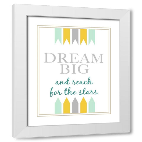 Woodsy Whimsy Sleep II White Modern Wood Framed Art Print with Double Matting by SD Graphics Studio