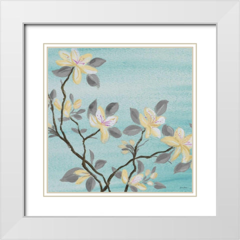 Always Springtime I White Modern Wood Framed Art Print with Double Matting by Baliko, Linda