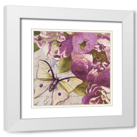 Beautiful Peonies in Paris IV White Modern Wood Framed Art Print with Double Matting by Pinto, Patricia