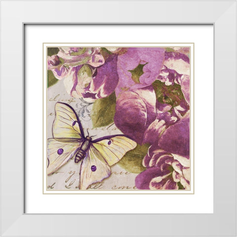 Beautiful Peonies in Paris IV White Modern Wood Framed Art Print with Double Matting by Pinto, Patricia