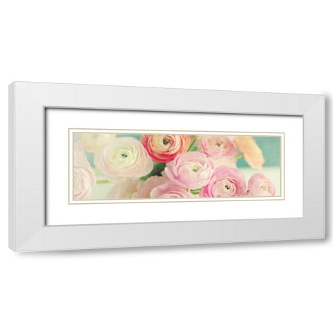 Blushing Blossoms Panel White Modern Wood Framed Art Print with Double Matting by Gardner, Sarah