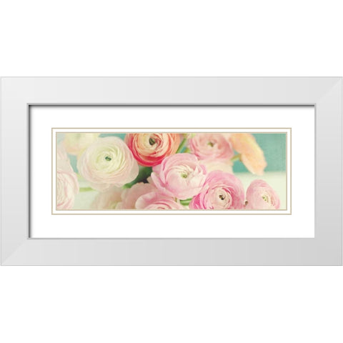 Blushing Blossoms Panel White Modern Wood Framed Art Print with Double Matting by Gardner, Sarah
