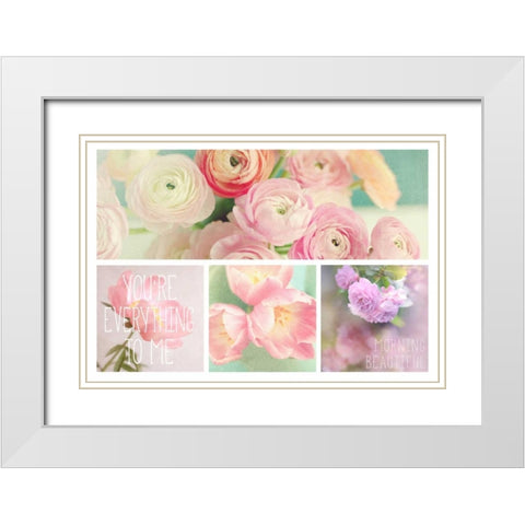Blossoms 4 Pack White Modern Wood Framed Art Print with Double Matting by Gardner, Sarah
