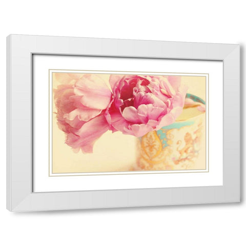 Elegant Vase White Modern Wood Framed Art Print with Double Matting by Gardner, Sarah