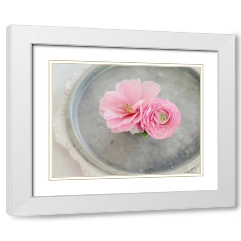 A Captivating Pair White Modern Wood Framed Art Print with Double Matting by Gardner, Sarah