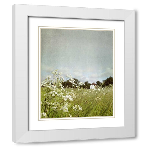 In the Pasture White Modern Wood Framed Art Print with Double Matting by Gardner, Sarah