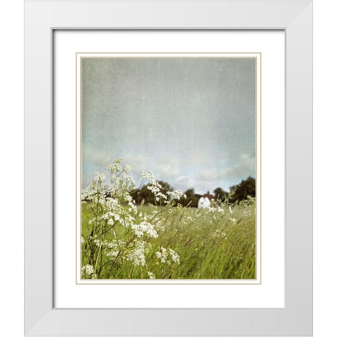 In the Pasture White Modern Wood Framed Art Print with Double Matting by Gardner, Sarah