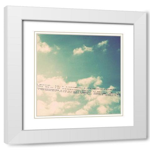 Rest and Away I White Modern Wood Framed Art Print with Double Matting by Saghini, Lisa Hill