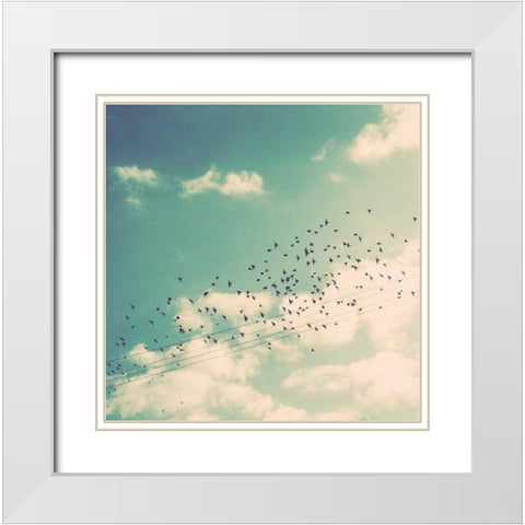 Rest and Away II White Modern Wood Framed Art Print with Double Matting by Saghini, Lisa Hill