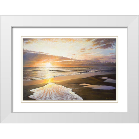 The Seventh Day White Modern Wood Framed Art Print with Double Matting by Nawrocke, Bruce