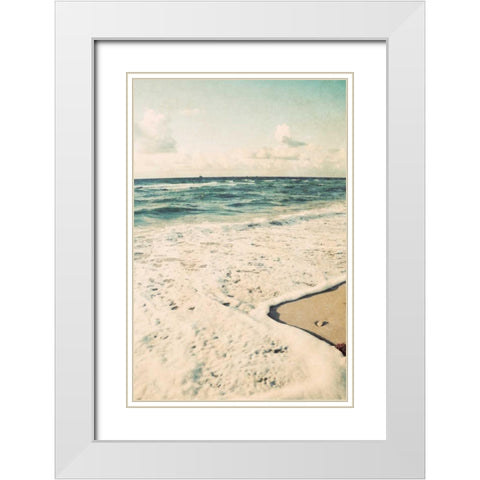 Filtered Beach Photo II White Modern Wood Framed Art Print with Double Matting by Peck, Gail