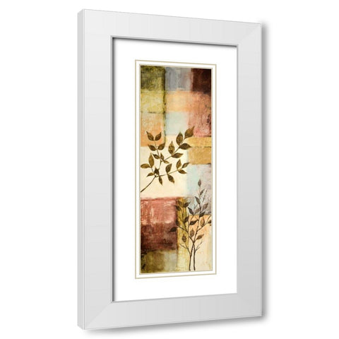 Through the Seasons I White Modern Wood Framed Art Print with Double Matting by Marcon, Michael